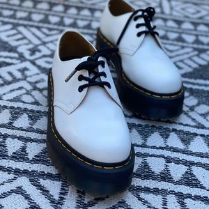 Dr Martens 1461 Smooth Leather Platform Shoes